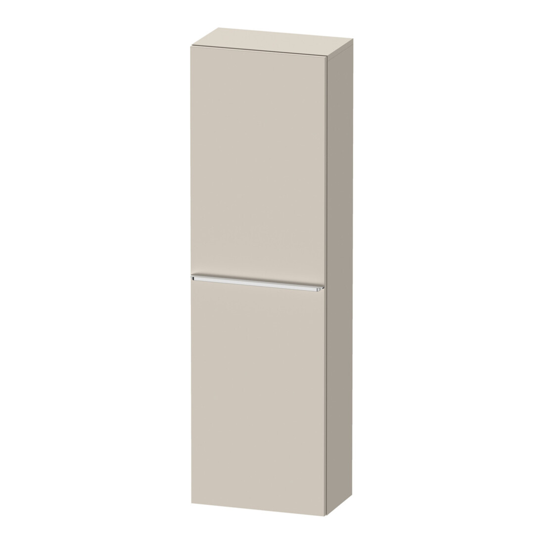 Duravit Halbhochschrank D-Neo 40x24cm, 1 Tür, 4 Bö, An re, chr/Taup ma