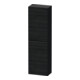 Duravit Halbhochschrank D-Neo 40x24x132cm, 1 Tür, 4 Fachb., Ei schwarz-1