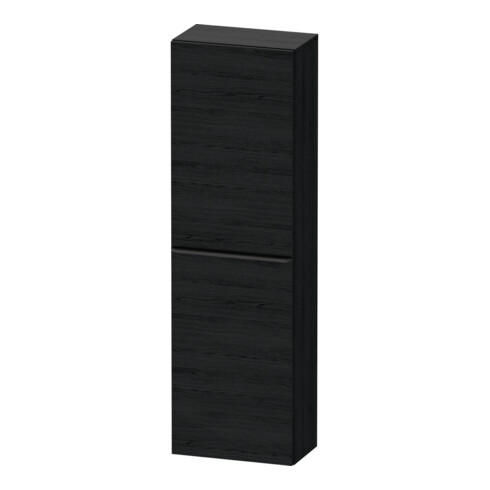 Duravit Halbhochschrank D-Neo 40x24x132cm, 1 Tür, 4 Fachb., Ei schwarz