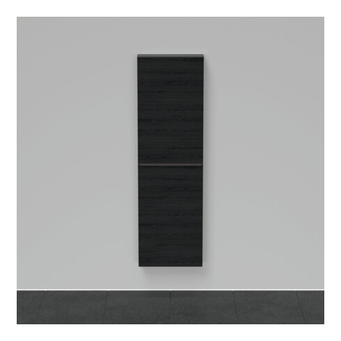 Duravit Halbhochschrank D-Neo 40x24x132cm, 1 Tür, 4 Fachb., Ei schwarz
