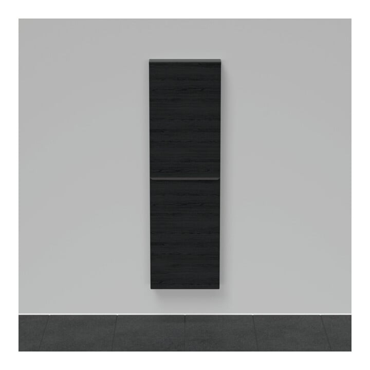 Duravit Halbhochschrank D-Neo 40x24x132cm, 1 Tür, 4 Fachb., Ei schwarz