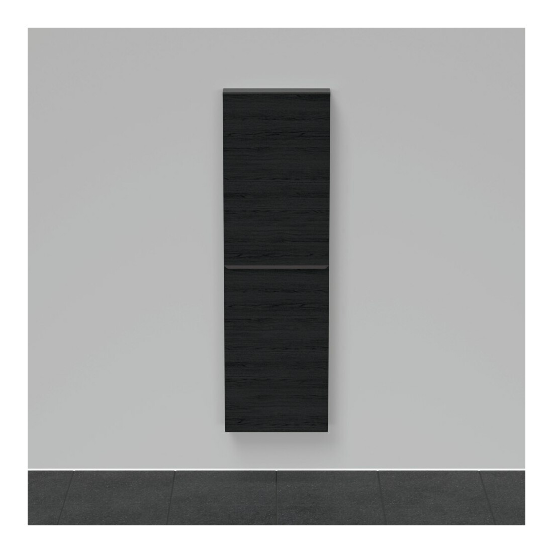 Duravit Halbhochschrank D-Neo 40x24x132cm, 1 Tür, 4 Fachb., Ei schwarz
