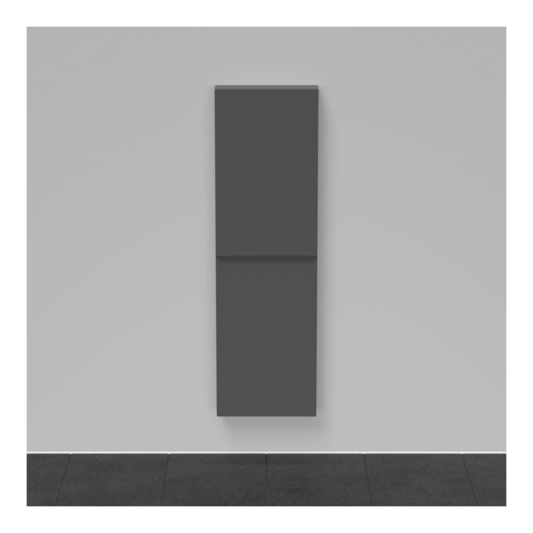 Duravit Halbhochschrank D-Neo 40x24x132cm, 1 Tür, 4 Fachb., graph matt
