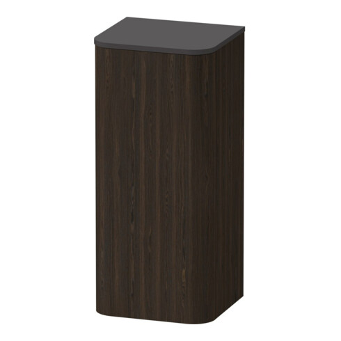 Duravit Halbhochschrank Happy D.2 Plus 40x36x88cm, 1 T., T. li, Nussb gebürstet