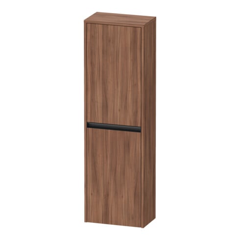 Duravit Halbhochschrank Ketho.2 40x24x132cm, 2 T, Anschl re, Nussb Nat