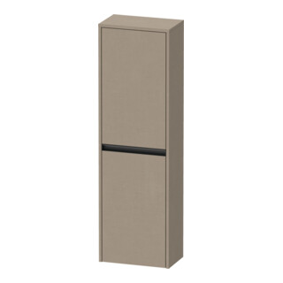 Duravit Halbhochschrank Ketho.2 40x24x132cm, 2 Tür., Anschl li, leinen