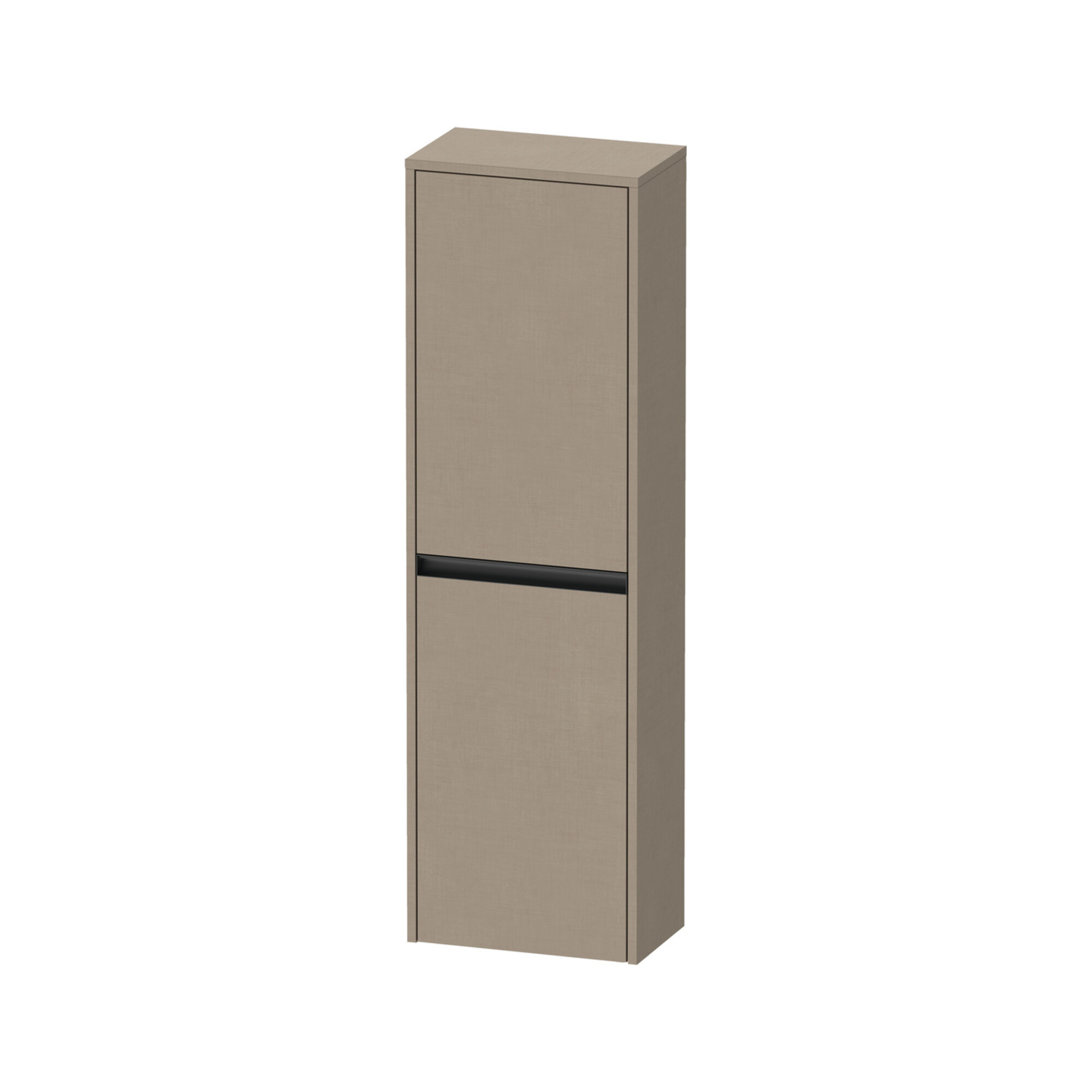 Duravit Halbhochschrank Ketho.2 40x24x132cm, 2 Tür., Anschl li, leinen