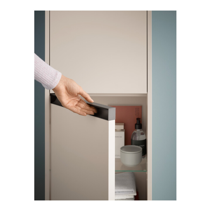 Duravit Halbhochschrank Ketho.2 40x24x132cm, 2 Tür., Anschl li, Tau matt