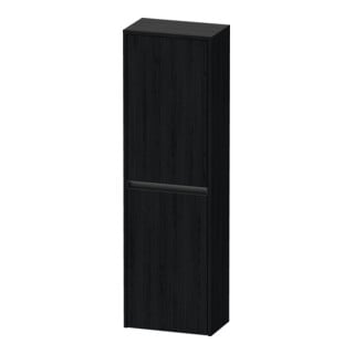 Duravit Halbhochschrank Ketho.2 40x24x132cm, 2 Tür., Anschl re, Ei sw