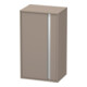Duravit Halbhochschrank Ketho 50x36x88cm, Tür links, basalt matt-1