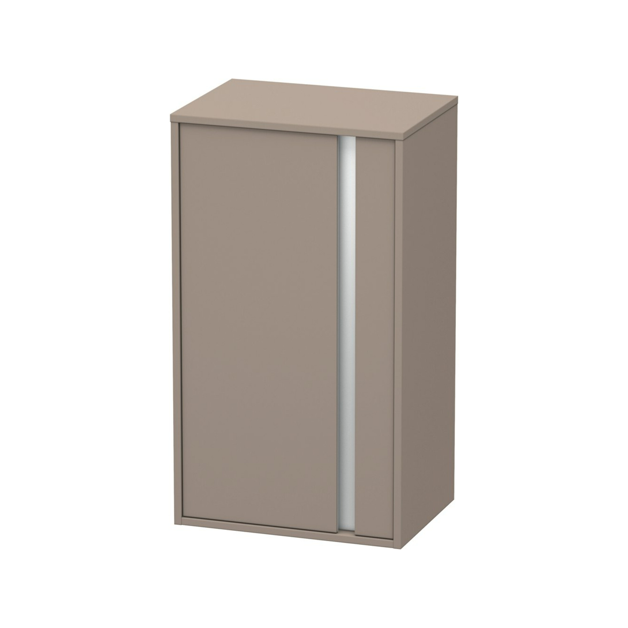 Duravit Halbhochschrank Ketho 50x36x88cm, Tür links, basalt matt