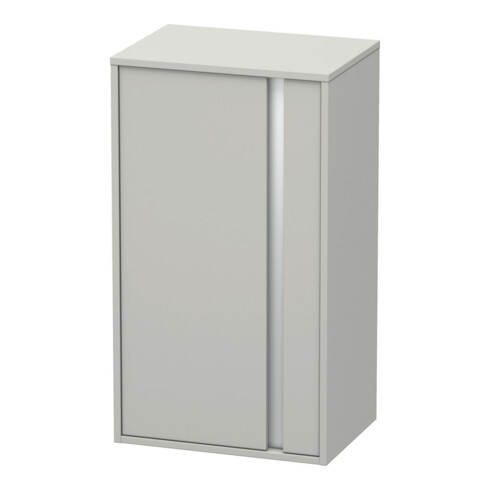 Duravit Halbhochschrank Ketho 50x36x88cm, Tür links, betongrau matt