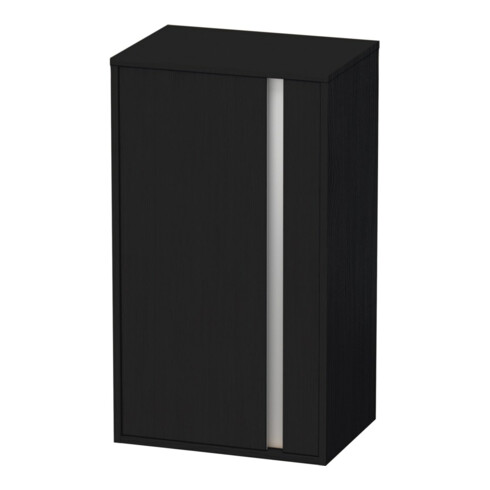 Duravit Halbhochschrank Ketho 50x36x88cm, Tür links, Eiche schwarz