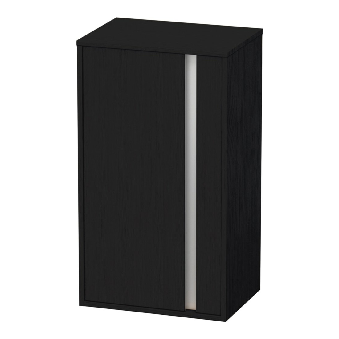 Duravit Halbhochschrank Ketho 50x36x88cm, Tür links, Eiche schwarz