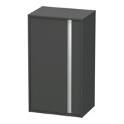 Duravit Halbhochschrank Ketho 50x36x88cm, Tür links, graphit matt