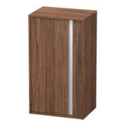 Duravit Halbhochschrank Ketho 50x36x88cm, Tür links, nussbaum dunkel