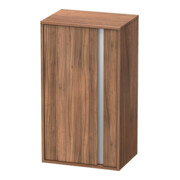 Duravit Halbhochschrank Ketho 50x36x88cm, Tür links, nussbaum natur