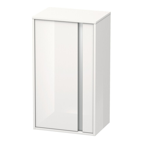 Duravit Halbhochschrank Ketho 50x36x88cm, Tür links, weiß hochglanz