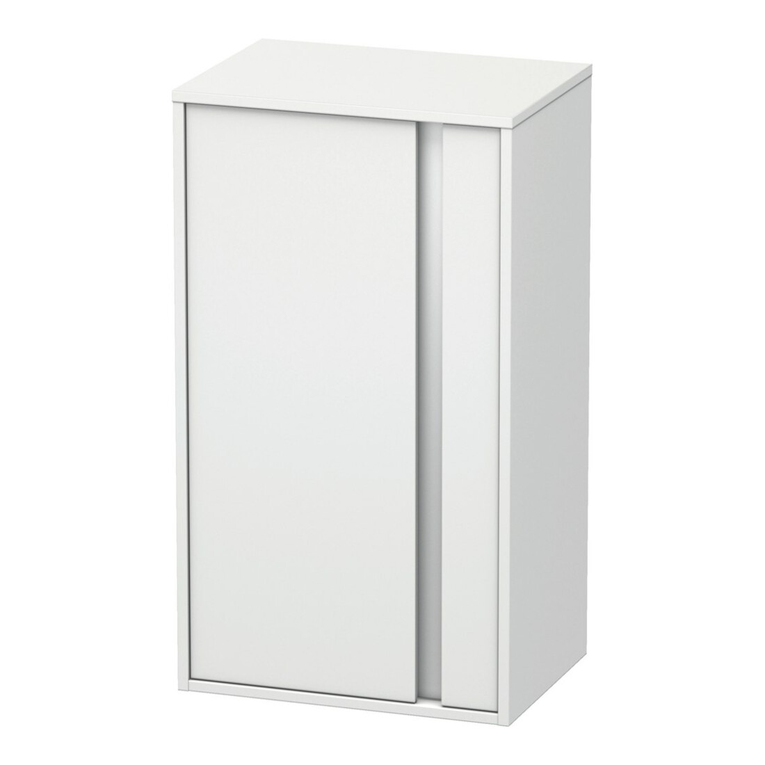 Duravit Halbhochschrank Ketho 50x36x88cm, Tür links, weiß matt