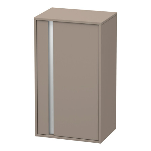 Duravit Halbhochschrank Ketho 50x36x88cm, Tür rechts, basalt matt