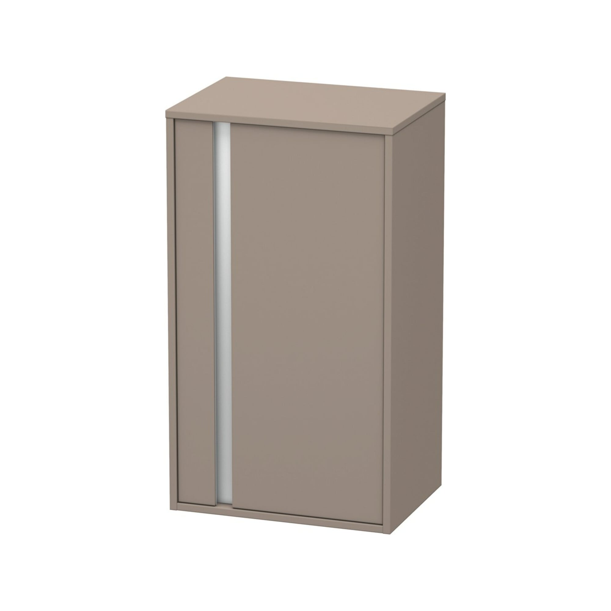 Duravit Halbhochschrank Ketho 50x36x88cm, Tür rechts, basalt matt
