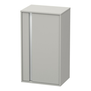 Duravit Halbhochschrank Ketho 50x36x88cm, Tür rechts, betongrau matt