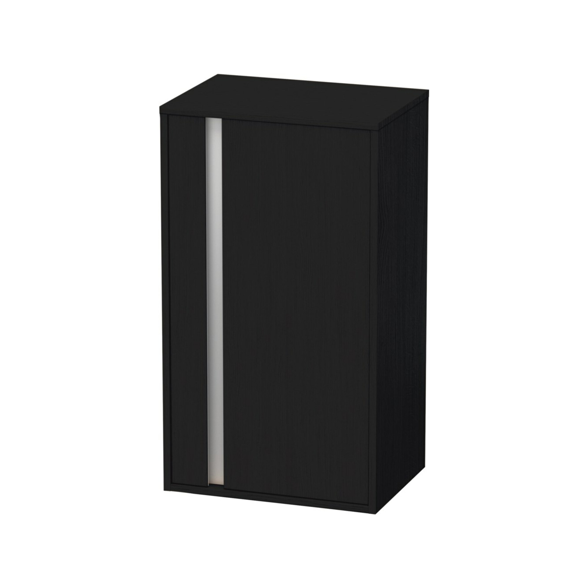 Duravit Halbhochschrank Ketho 50x36x88cm, Tür rechts, Eiche schwarz