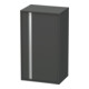 Duravit Halbhochschrank Ketho 50x36x88cm, Tür rechts, graphit matt-1