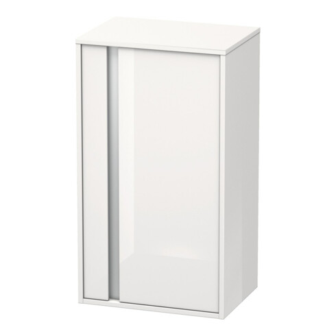 Duravit Halbhochschrank Ketho 50x36x88cm, Tür rechts, weiß hochglanz