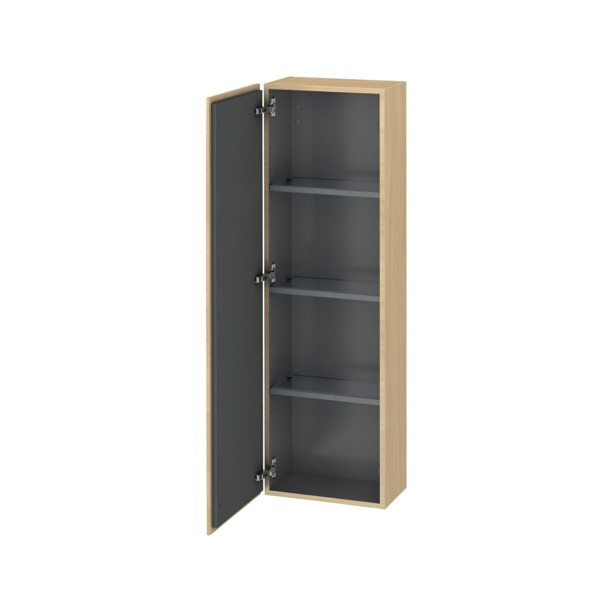 Duravit Halbhochschrank L-Cube 40x24,3x132cm, Tür li, mediterane eiche