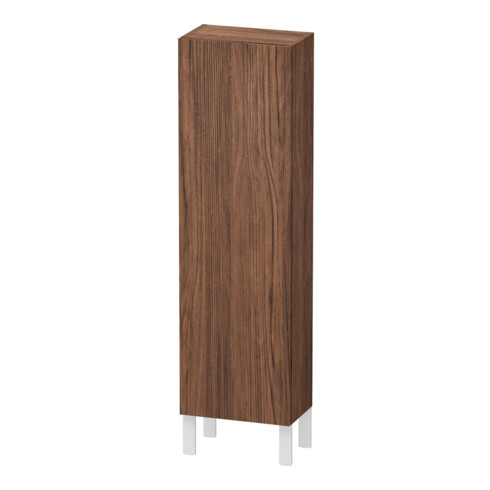 Duravit Halbhochschrank L-Cube 40x24,3x132cm, Tür li, nussbaum dunkel