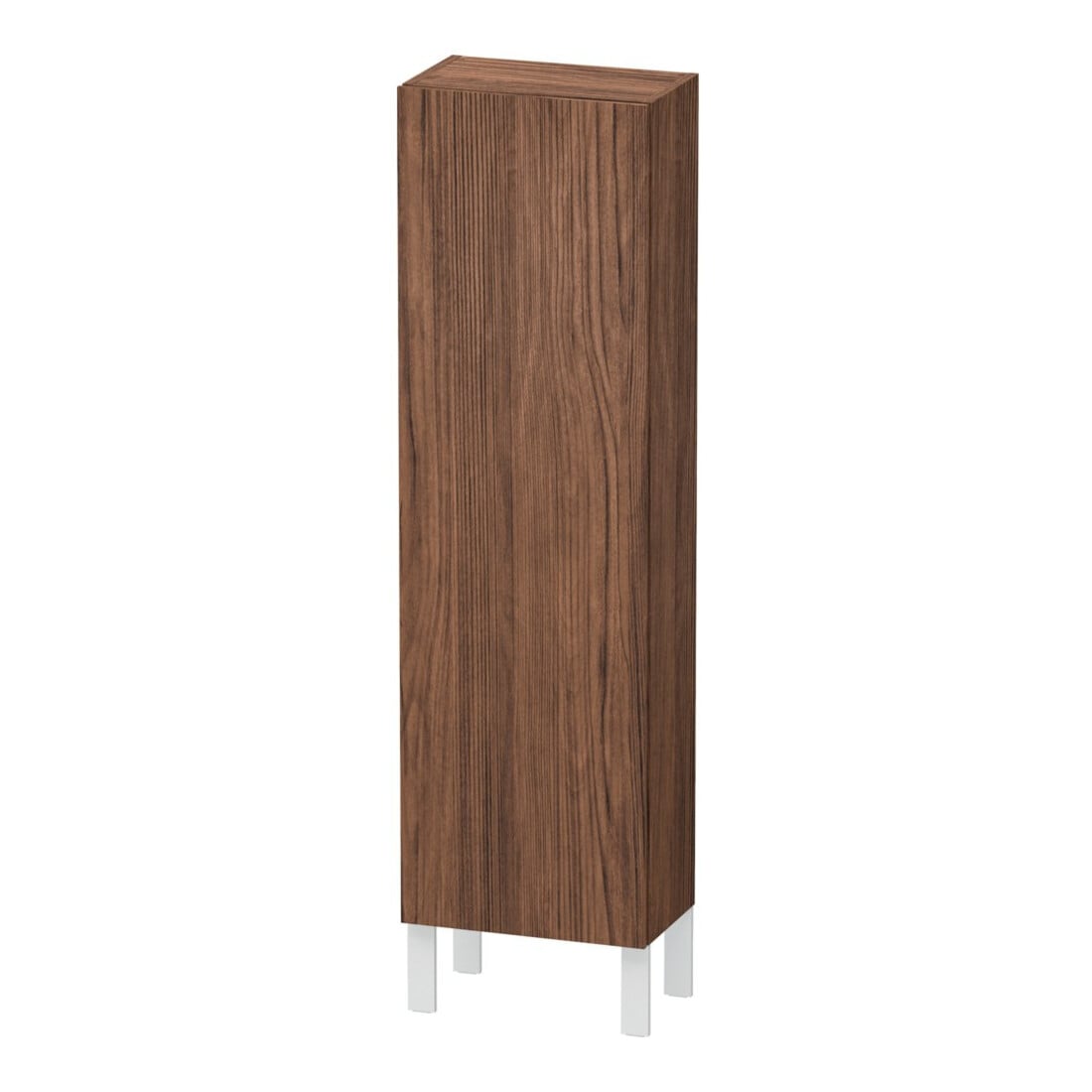 Duravit Halbhochschrank L-Cube 40x24,3x132cm, Tür li, nussbaum dunkel