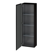 Duravit Halbhochschrank L-Cube 40x24,3x132cm, Tür li, schwarz Hochglanz
