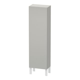 Duravit Halbhochschrank L-Cube 40x24,3x132cm, Tür links, betongrau matt
