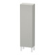 Duravit Halbhochschrank L-Cube 40x24,3x132cm, Tür links, betongrau matt-1
