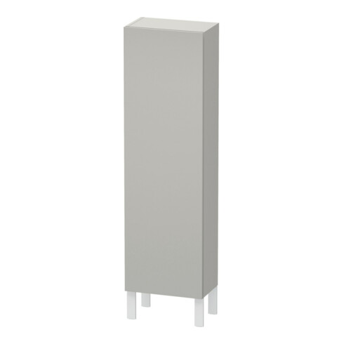 Duravit Halbhochschrank L-Cube 40x24,3x132cm, Tür links, betongrau matt
