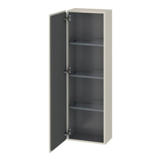 Duravit Halbhochschrank L-Cube 40x24,3x132cm, Tür links, taupe matt