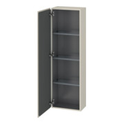 Duravit Halbhochschrank L-Cube 40x24,3x132cm, Tür links, taupe matt