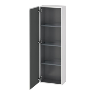Duravit Halbhochschrank L-Cube 40x24,3x132cm, Tür links, weiß Hochglanz