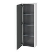 Duravit Halbhochschrank L-Cube 40x24,3x132cm, Tür links, weiß Hochglanz