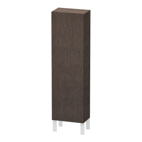 Duravit Halbhochschrank L-Cube 40x24,3x132cm, Tür re, Ei dkl. gebürstet