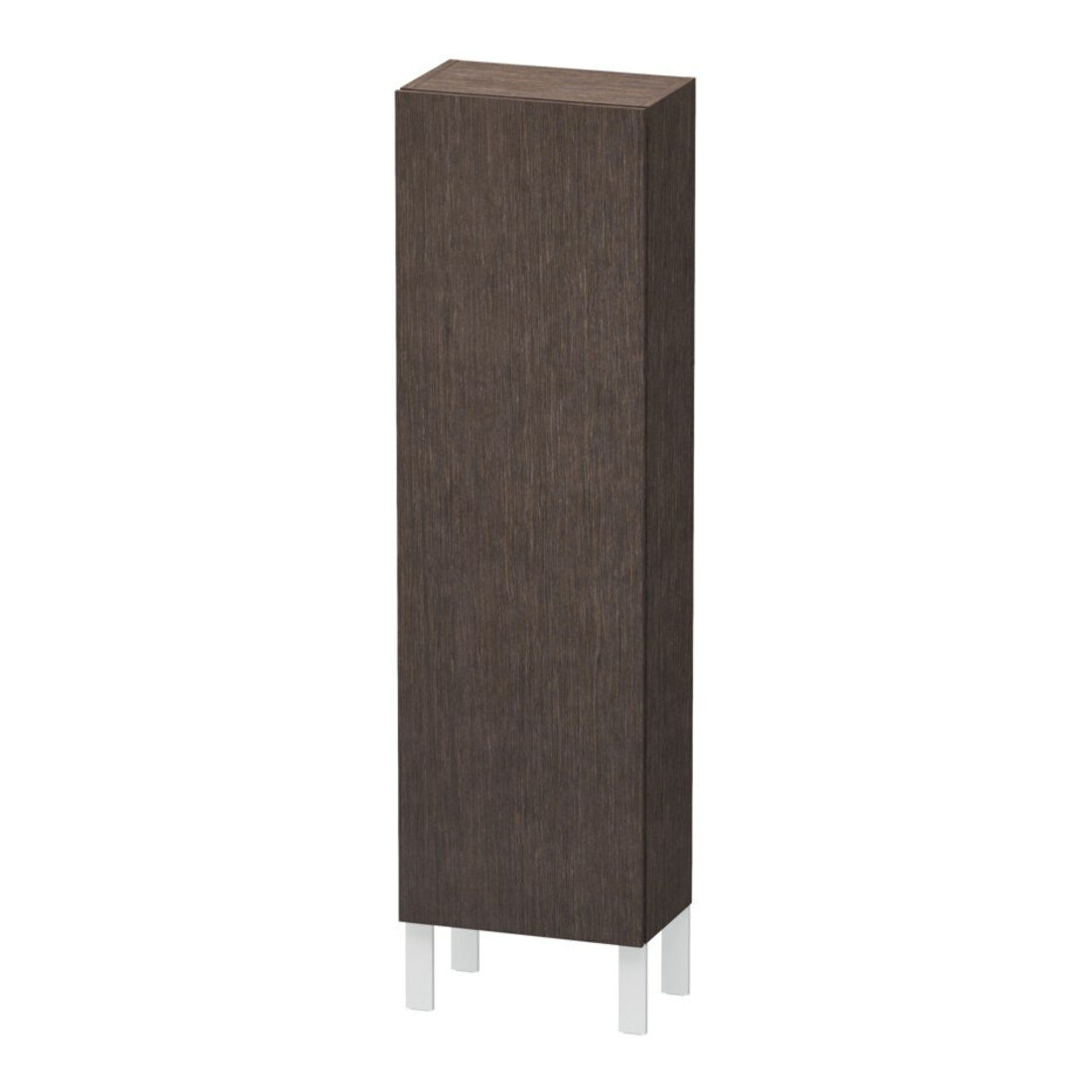 Duravit Halbhochschrank L-Cube 40x24,3x132cm, Tür re, Ei dkl. gebürstet