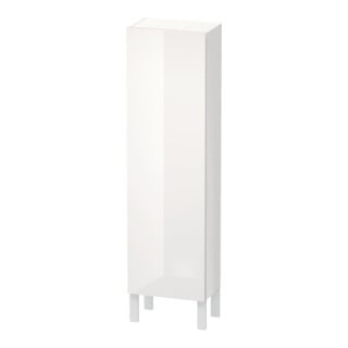 Duravit Halbhochschrank L-Cube 40x24,3x132cm, Tür re, weiß Hochglanz