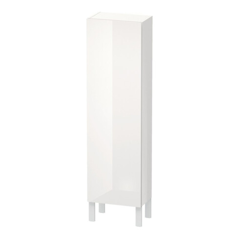 Duravit Halbhochschrank L-Cube 40x24,3x132cm, Tür re, weiß Hochglanz