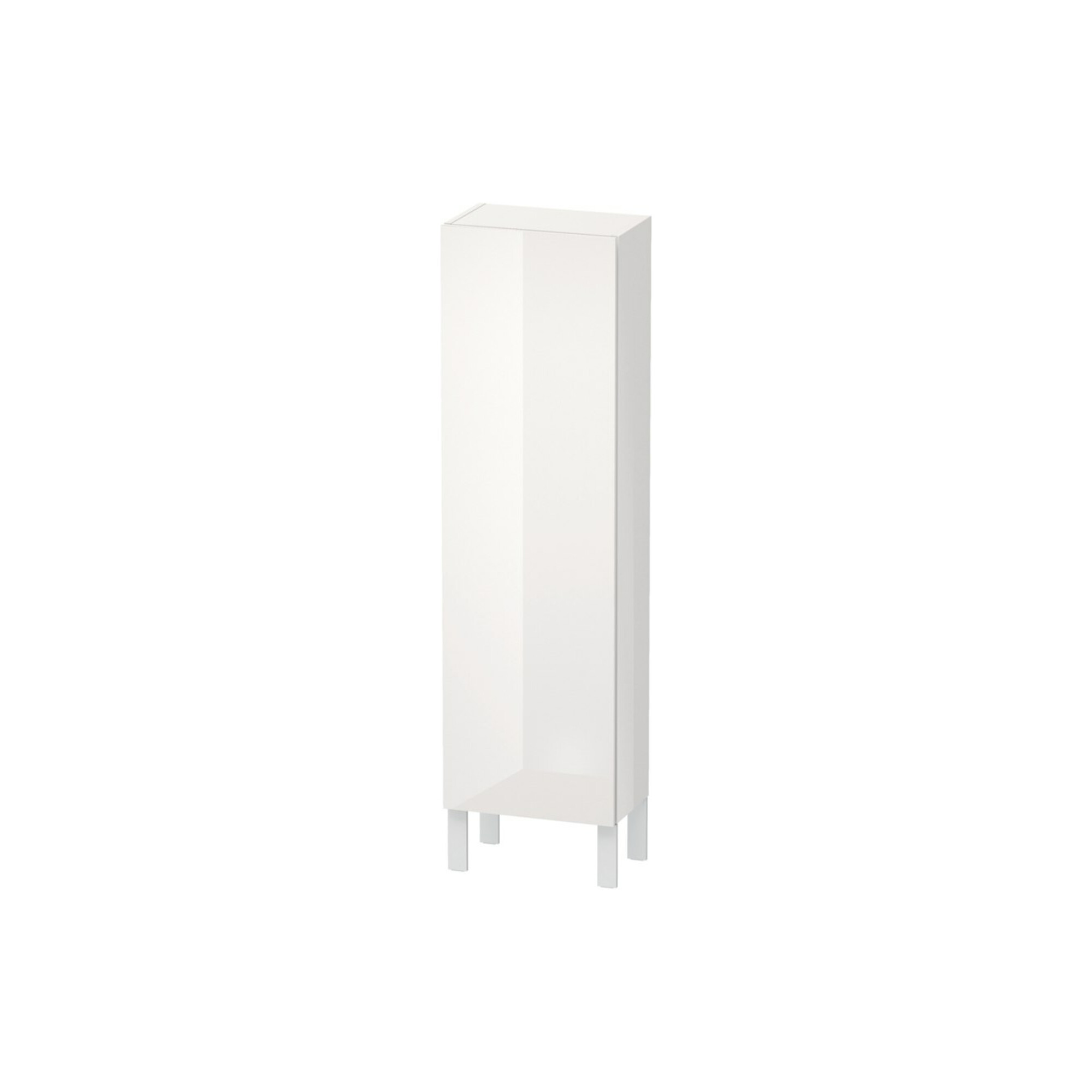 Duravit Halbhochschrank L-Cube 40x24,3x132cm, Tür re, weiß Hochglanz