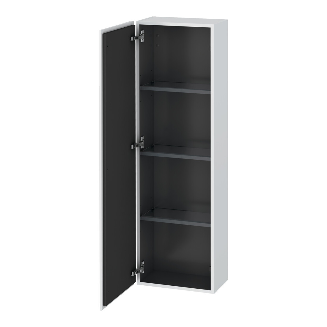 Duravit Halbhochschrank L-Cube 40x24,3x132cm, Tür re, weiß supermatt