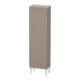 Duravit Halbhochschrank L-Cube 40x24,3x132cm, Tür rechts, basalt matt-1