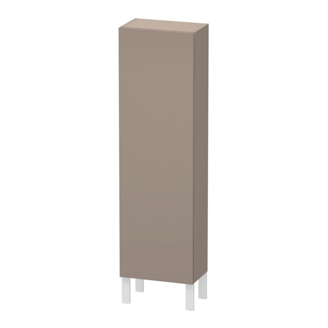 Duravit Halbhochschrank L-Cube 40x24,3x132cm, Tür rechts, basalt matt