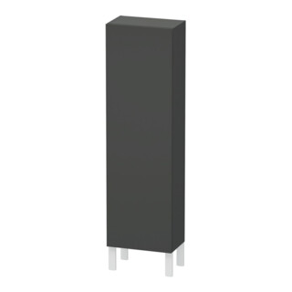 Duravit Halbhochschrank L-Cube 40x24,3x132cm, Tür rechts, graphit matt
