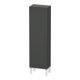 Duravit Halbhochschrank L-Cube 40x24,3x132cm, Tür rechts, graphit matt-1